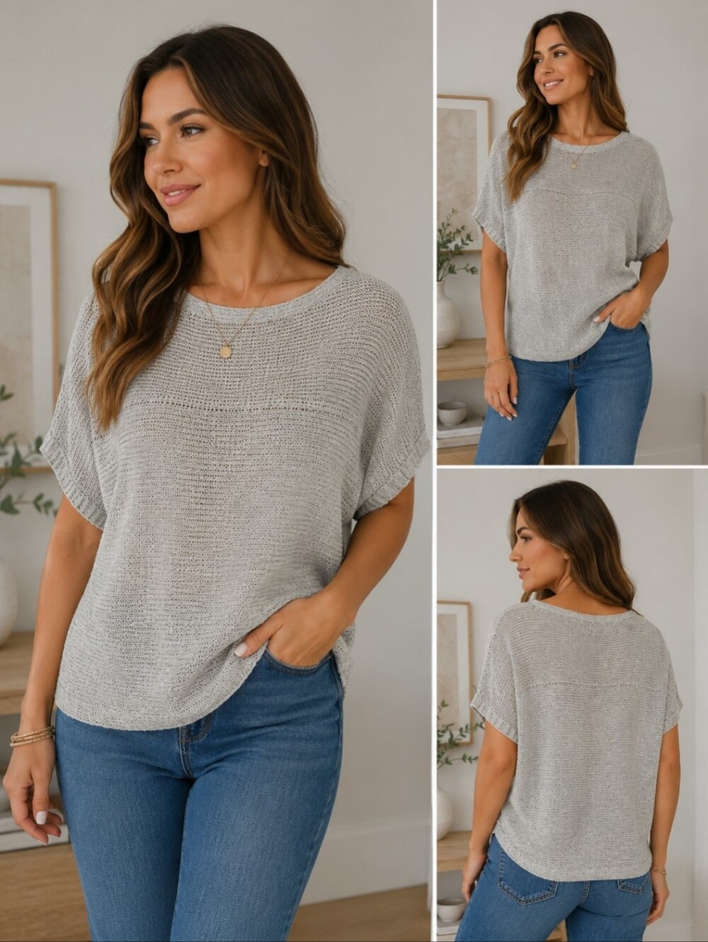Tommy Bahama Cream Knit Top